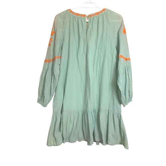Hayden 100% Cotton Dress Light Green Bohemian Vibe Lined Lightweight - Picture 4 of 10
